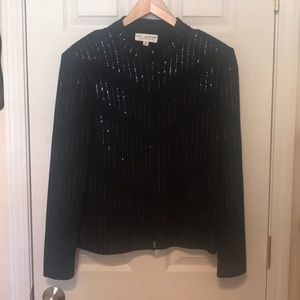 St John evening zip jacket